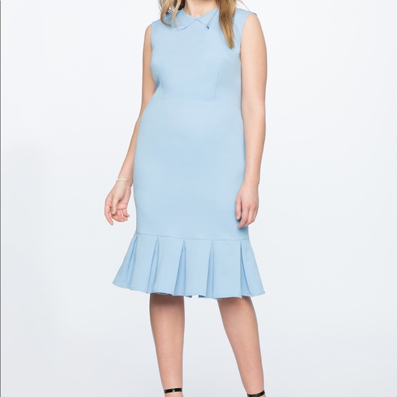 Eloquii Dresses & Skirts - Eloquii Pleated Neckline Sheath Dress NWT Size 14 Eloquii Dresses & Skirts - Eloquii Pleated Neckline Sheath Dress NWT Size 14